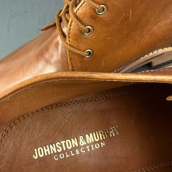 J&M Collection Dudley Chukka Brown Waxed English Suede boot shoes men’s 13 main image 5